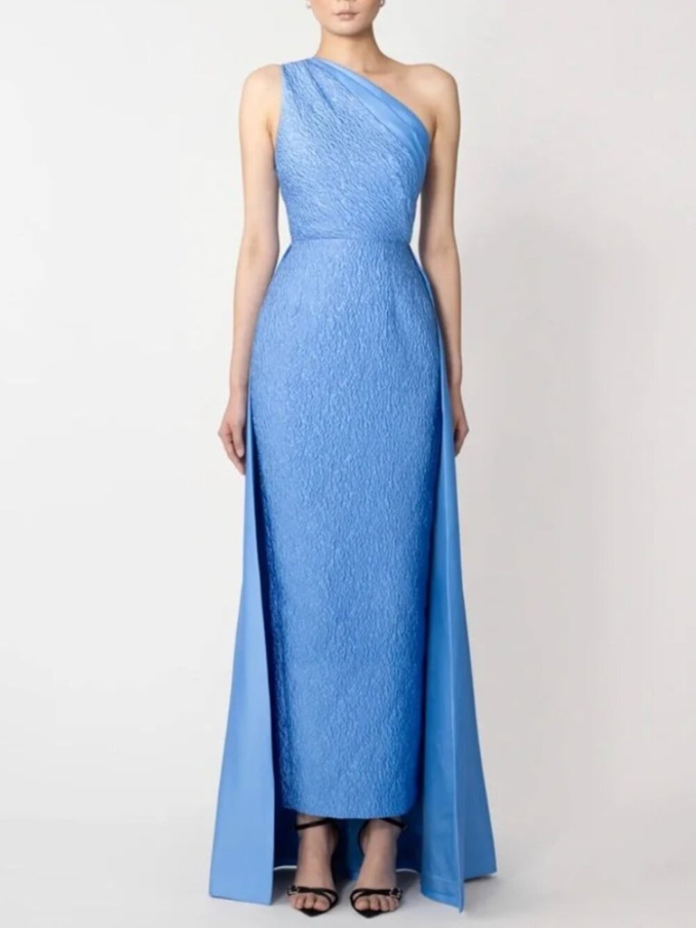 NWT Sau Lee Joslin Maxi Dress Gown US8 Azure Blue Classic Party Wedding - Picture 2 of 7